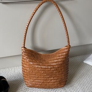 Madewell Tan Woven Shoulder Bag